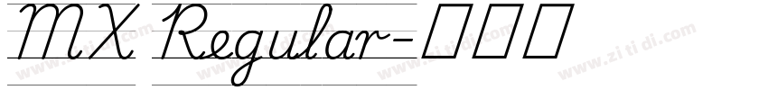 MX Regular字体转换